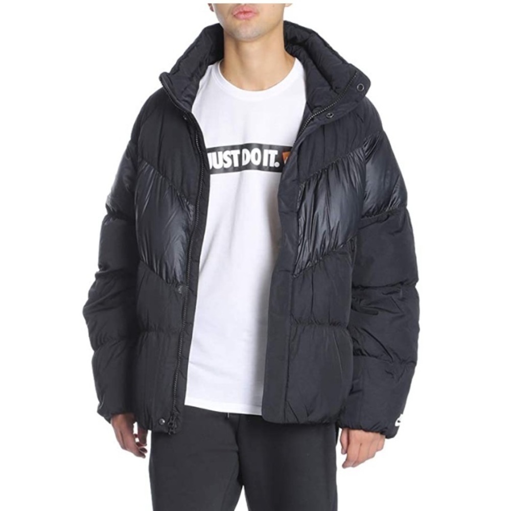 Nike Men's Sportswear Down Fill Jacket | color Black | Size small